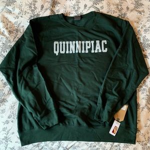 Emerald Green Quinnipiac Crewneck Sweatshirt
